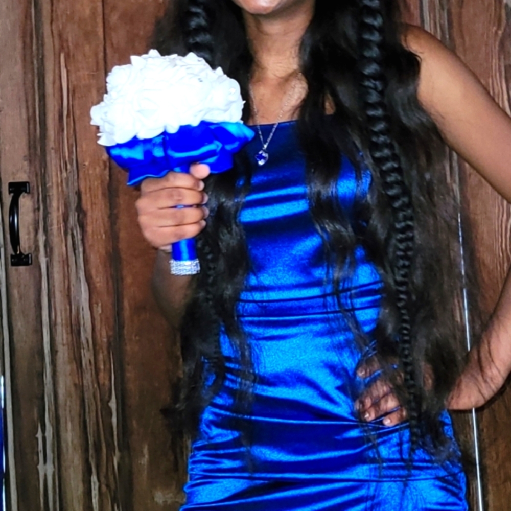 Royal blue formal dress